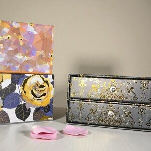 Fashion Paper Trinket Boxes – 2 Drawer Organizer Set